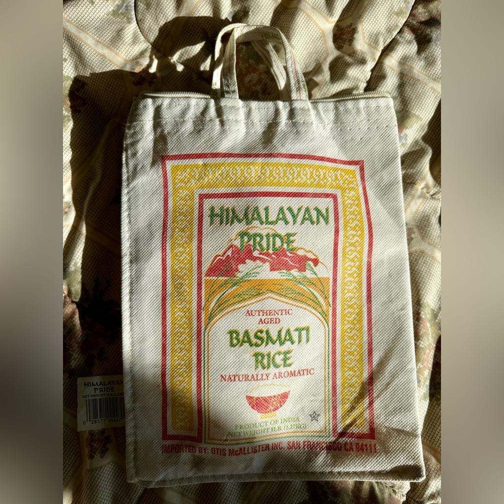 Rare Find! Himalayan Pride Basmati Rice Tote Bag!